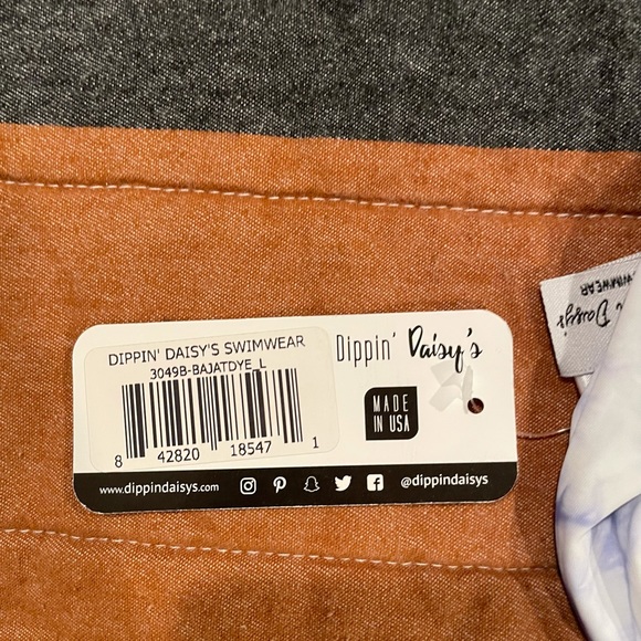 DIPPIN' DAISY'S Baja Tie Dye Bikini-top S bottom L - Picture 13 of 14